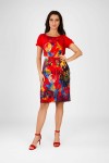 Wzorzysta sukienka z lnu i wiskozy GILBERTA 20