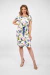 Wzorzysta sukienka z krótkim rękawem GILBERTA 21