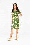 Wzorzysta sukienka z krótkim rękawem FOTINI 40K