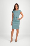 Krótka sukienka z lnem JOLANTA 15