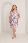 Taliowana sukienka w kwiaty IDALIA 030