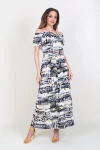 Wiskozowa sukienka z falbanami TELMA 28